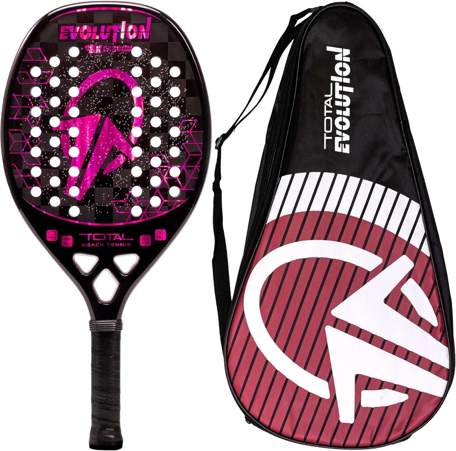 Raquete Beach Tennis Carbono 18k Total Evolution