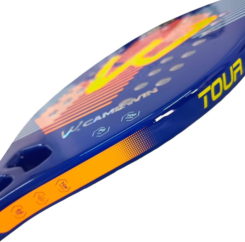 Raquete Beach Tennis Fibra De Carbono 3k com nucleo EVA Soft - Camewin