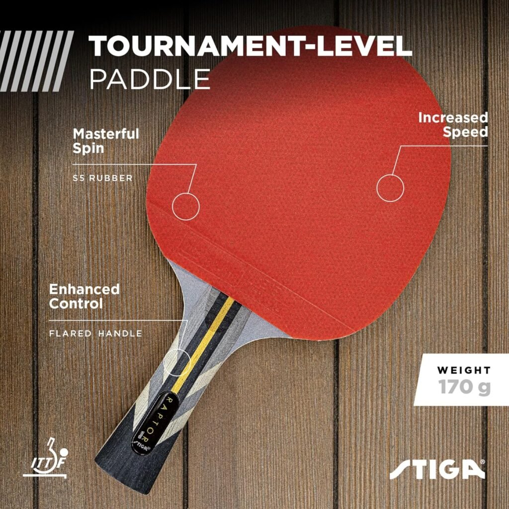 STIGA Raptor Performance Ping Pong Paddle